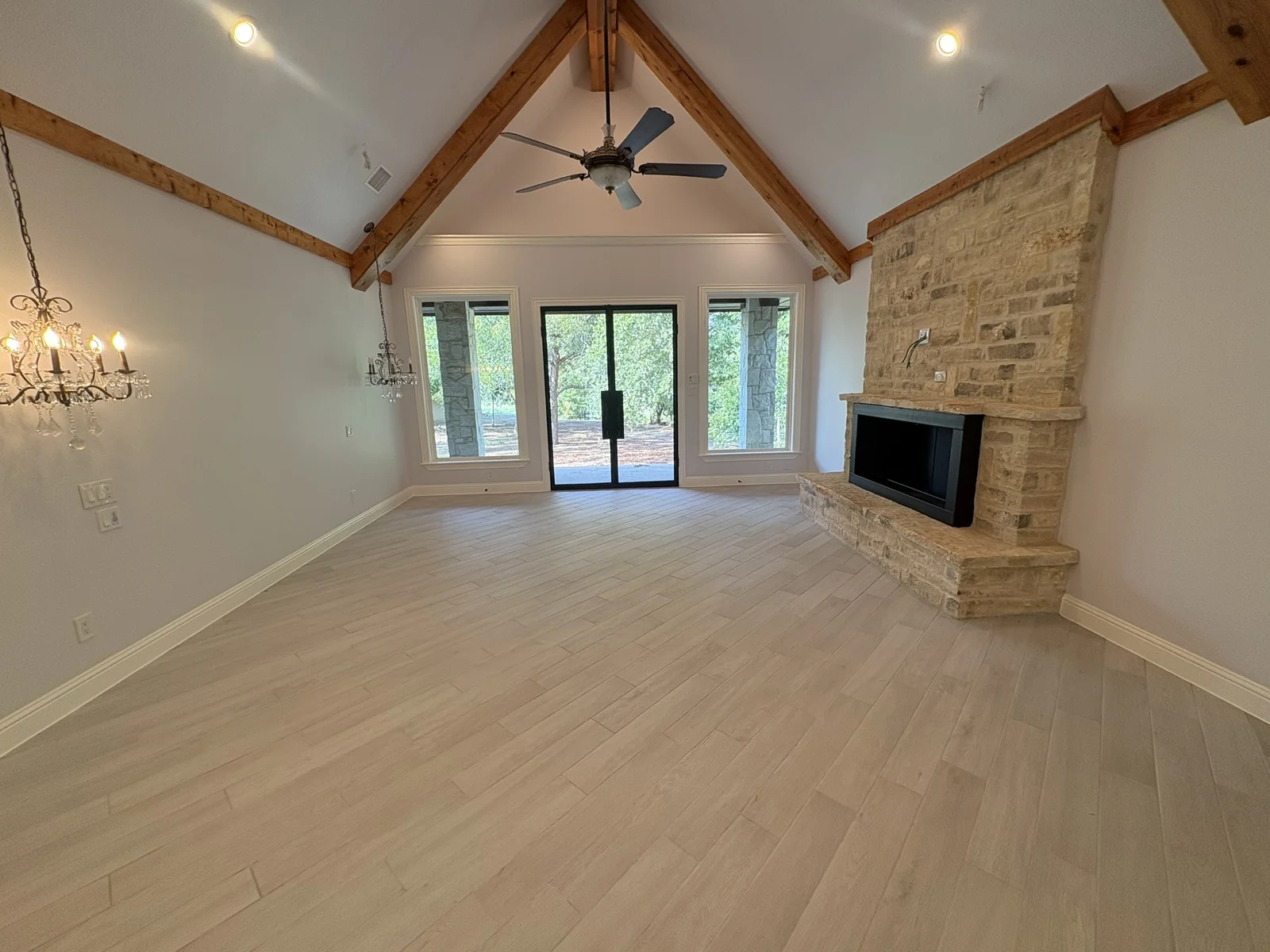 Main residence, beamed private room, 2140 Bells Chapel Road - September 2026