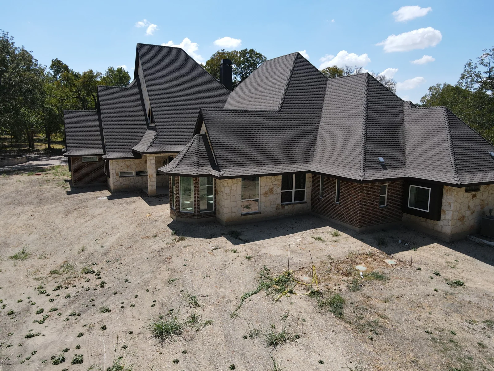 Main residence, aerial exterior, 2140 Bells Chapel Road - September 2026 / MLS